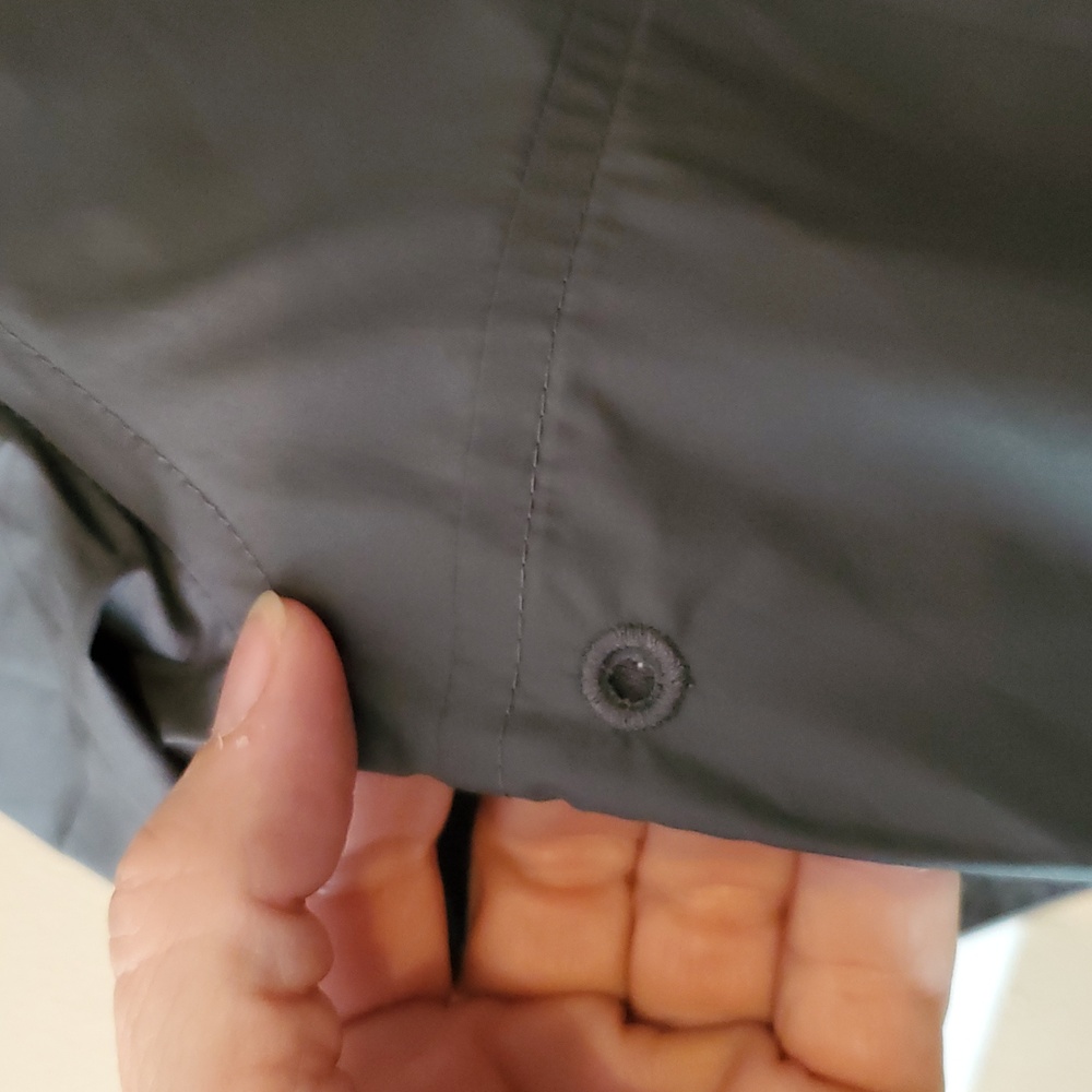 Patagonia Rain Jacket  Windbreaker Hooded Gray Full Zip Mens Size S - Picture 7 of 12